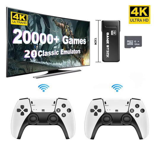 Console pro avec deux manettes et +20000 jeux vidéos